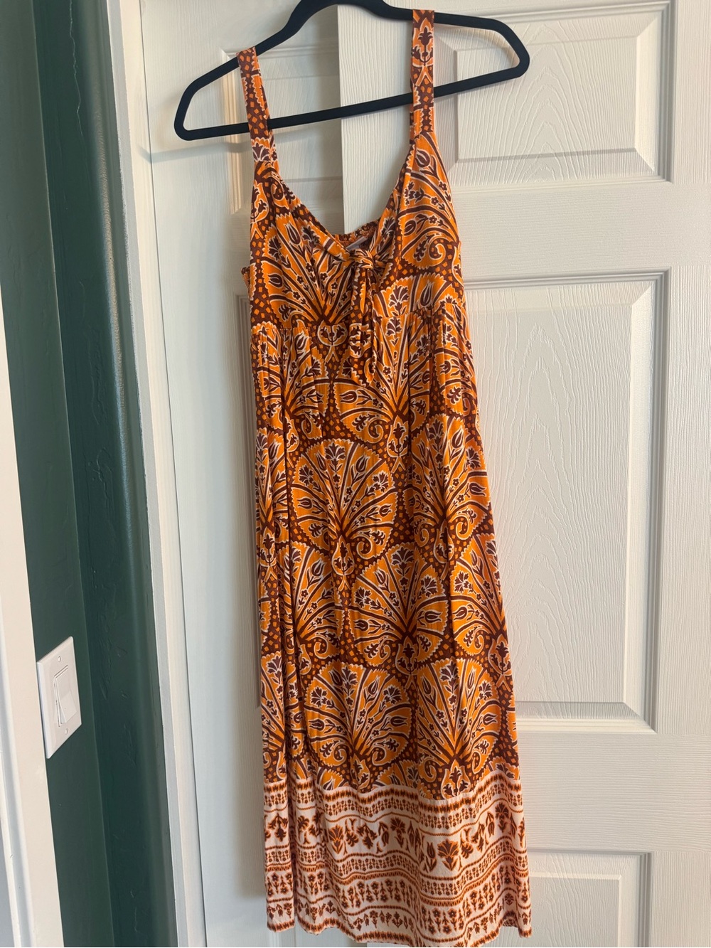 Target Orange Paisley Midi Sundress